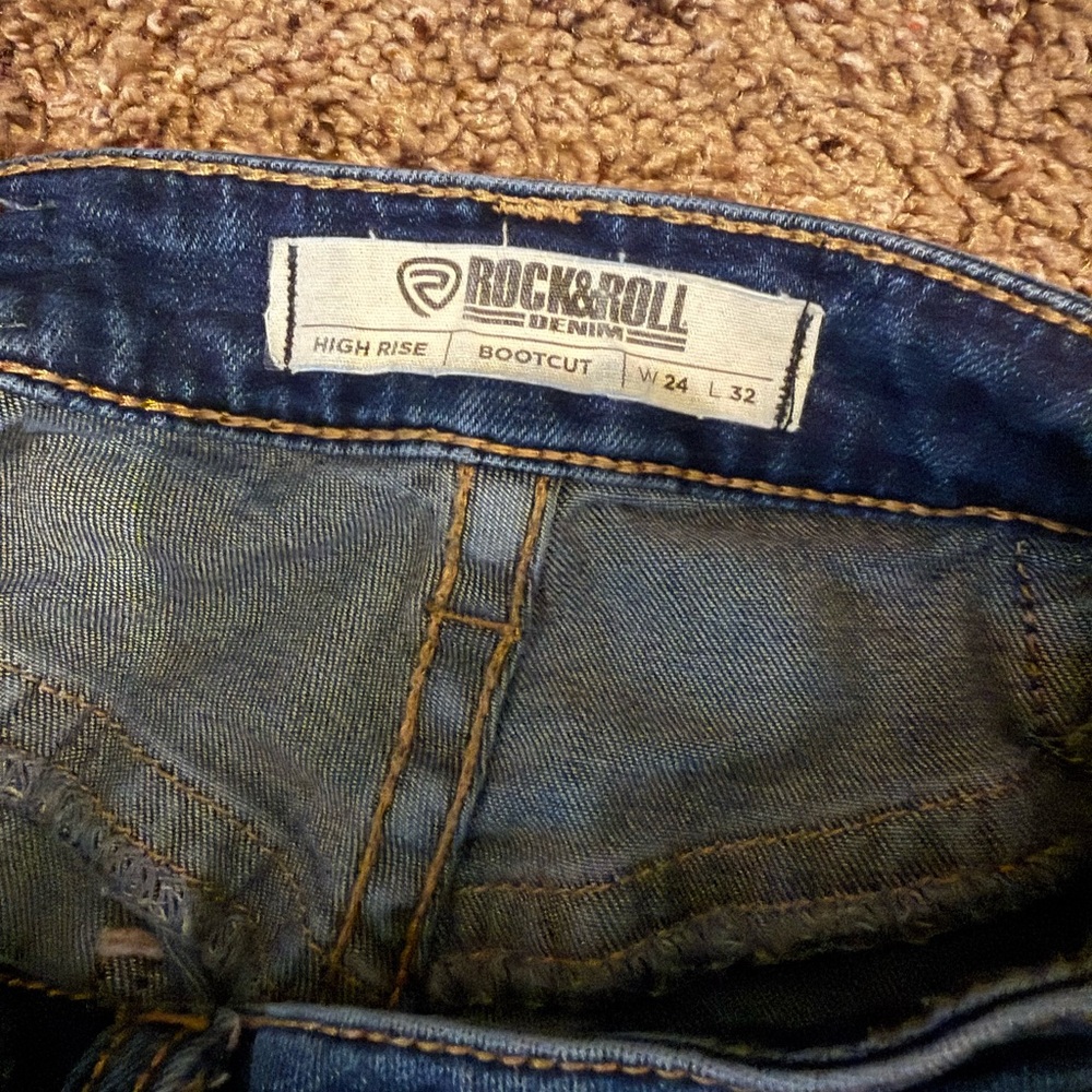 Ariat Women's Flare Jeans in Deep Blue - Picture 3 of 3